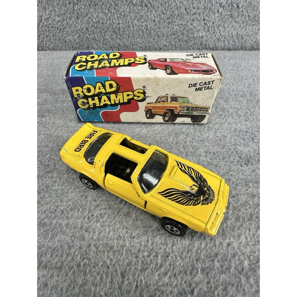 ROAD CHAMPS #43 Turbo Trans AM 80 Yellow Fird Bird Car T5